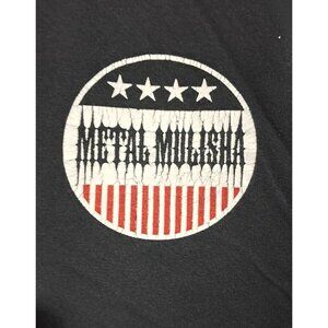 Vintage Y2K Metal Mulisha XL Faded Distressed Patriotic Skull Logo Moto Grunge